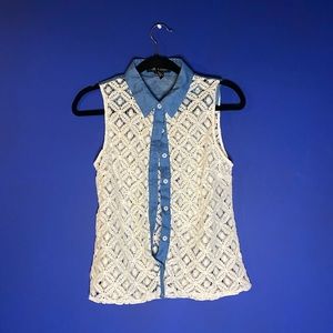 Sheer Sleeveless Top